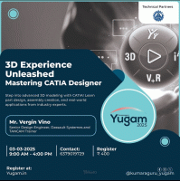 hands-on workshop on CATIA 2025 Workshop Poster